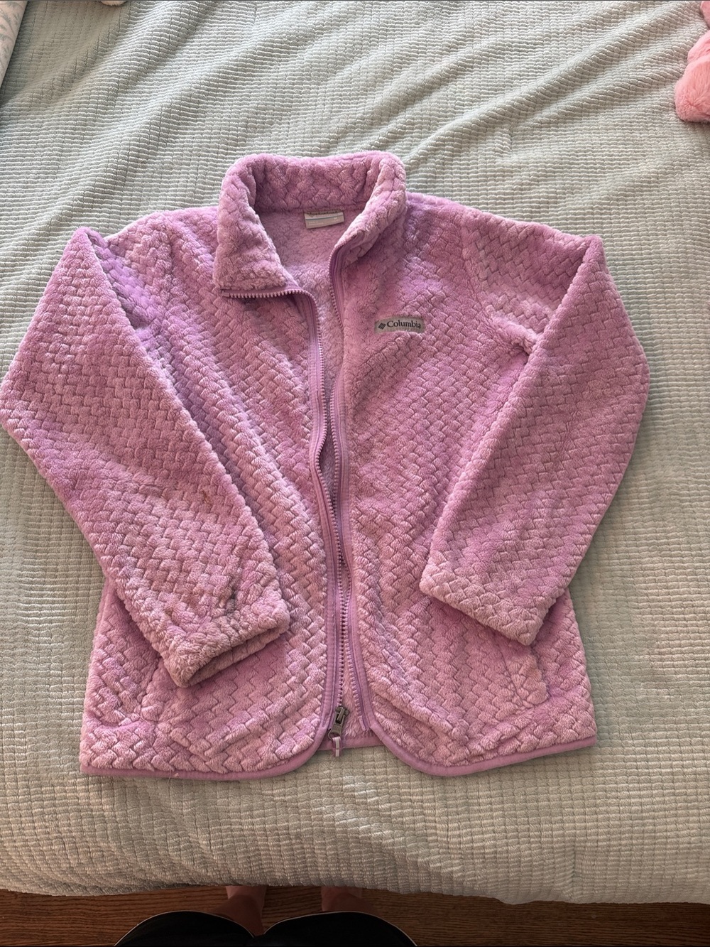 Columbia Purple Quilted Plush Fleece Jacket for Girl’s